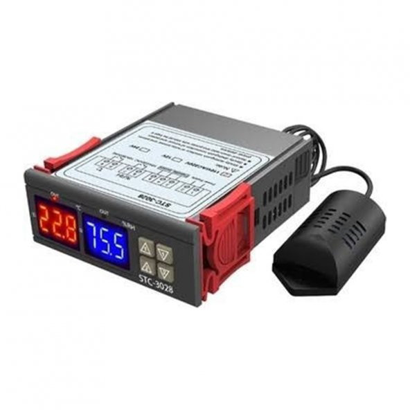 STC-3028 dijital sıcaklık nem ölçer 110-220V 10A termostat