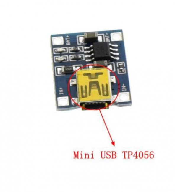 TP4056 1A Lipo – Li Ion Pil Şarj Devresi Mini USB