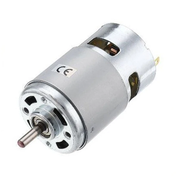 RS775 DC Motor Rulmanlı 12-36 Volt 12000 RPM Şarjlı Matkap – CNC Motoru