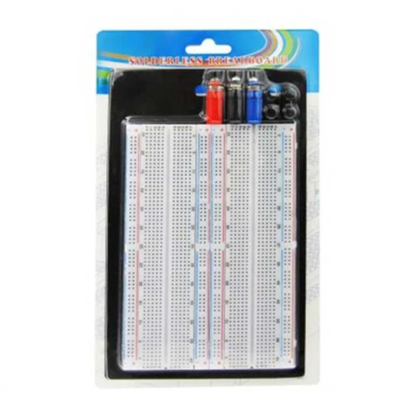 Büyük 1660 Pin 2 li Breadboard – 1660 Pin – Metal Alt Yüzey