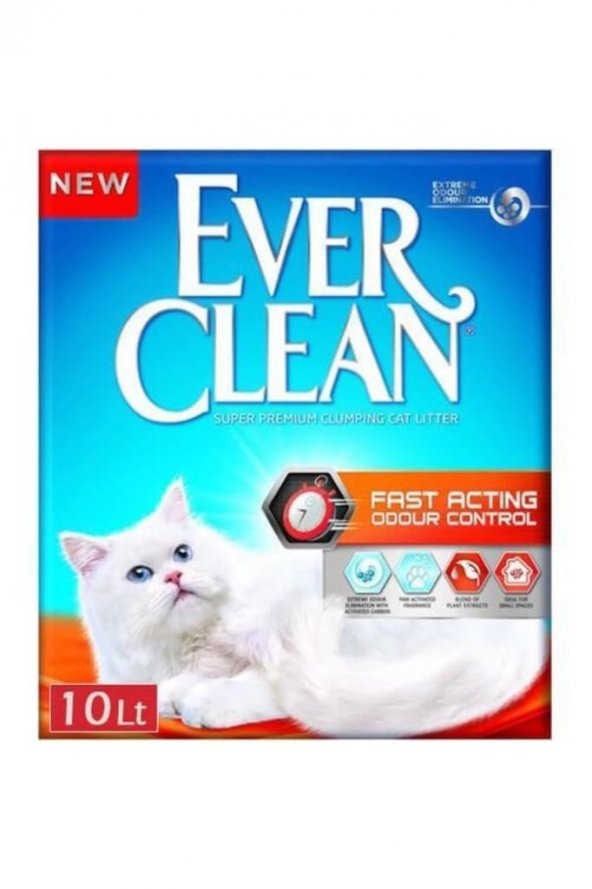 Ever Clean Ever Clean Fast Acting Hızlı Koku Emen Kedi Kumu 10 Lt
