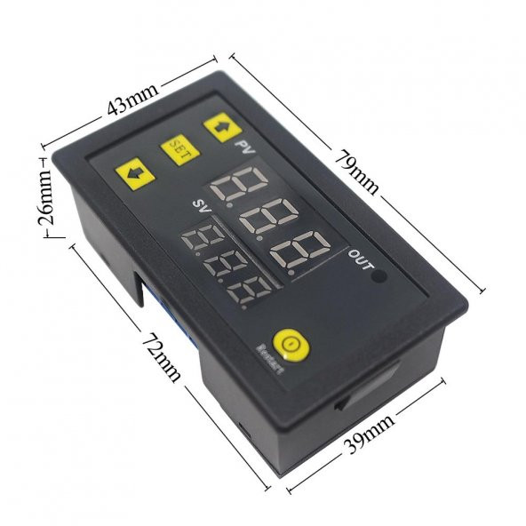 220V AC Dijital sıcaklık kontrol cihazı LED Ekran Termostat W3230