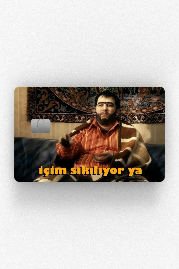 Recep İvedik Tasarımlı Kredi Kartı Kaplama Stickeri Papara, Tosla, Kredi Kartı Için Uyumlu