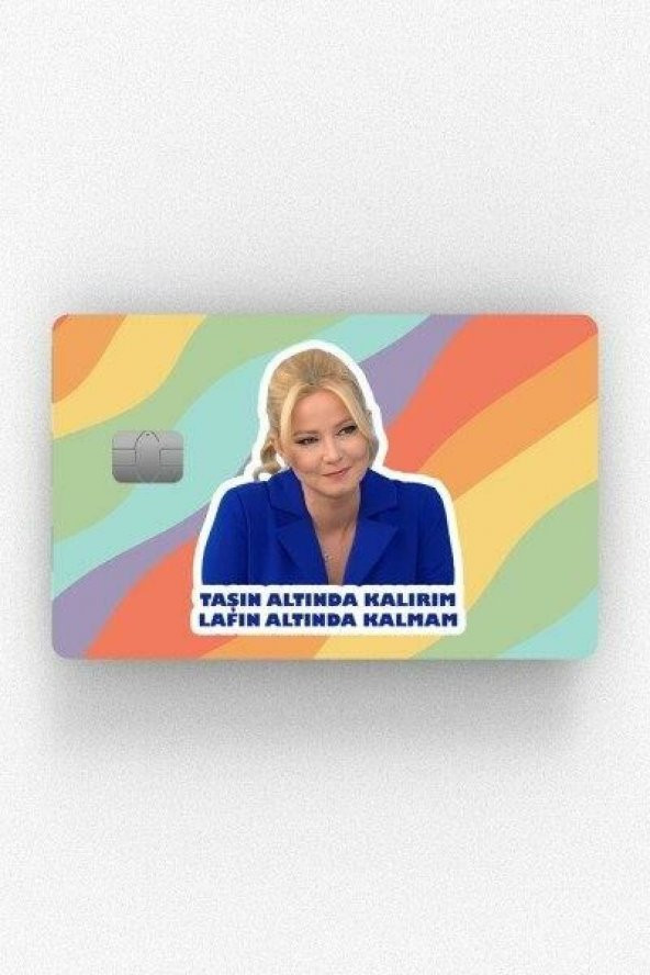 Müge Anlı Lafın Altında Kalmam Kredi Kartı Kaplama Stickeri Papara, Tosla, Kredi Kartı Için Uyumlu - 3