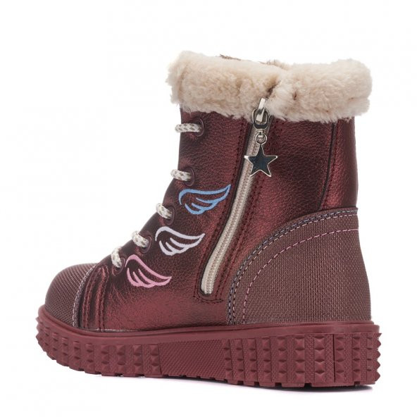 Albishoes Kids Kürklü Renkli Kız Çocuk Postal Bot - 2