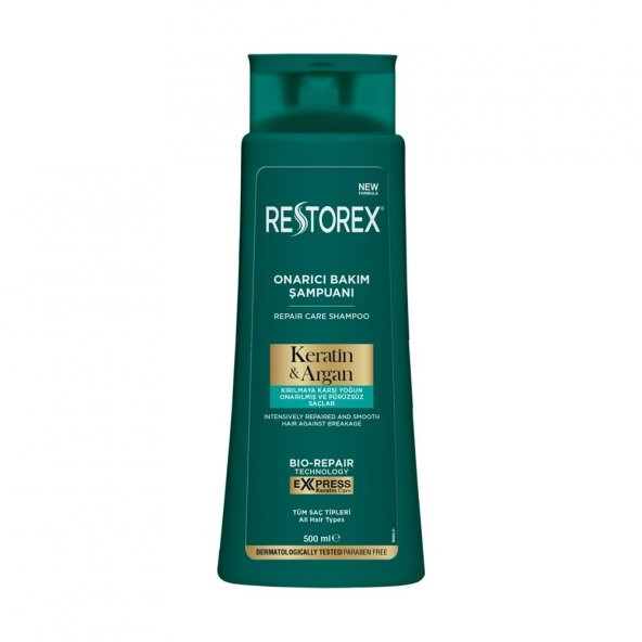 Restorex Şampuan Keratin Argan Özlü Onarıcı Bakım Etkili 500 ml