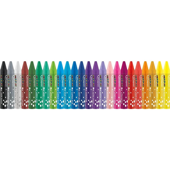 Maped Kolay Tutuş Üçgen Tasarım İlk Pastel Boyam 24 lü Maped Color Peps Oil Pastels Yağlı Pastel Boya - 3
