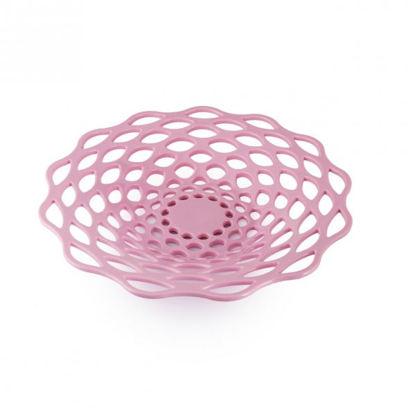Soft Pembe Yayvan Meyve Tabağı