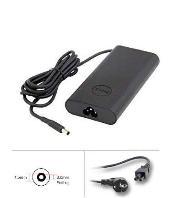 Dell 19.5V 4.74A 90W 4.5mm-3.0mm Notebook Adaptör (ORJİNAL)
