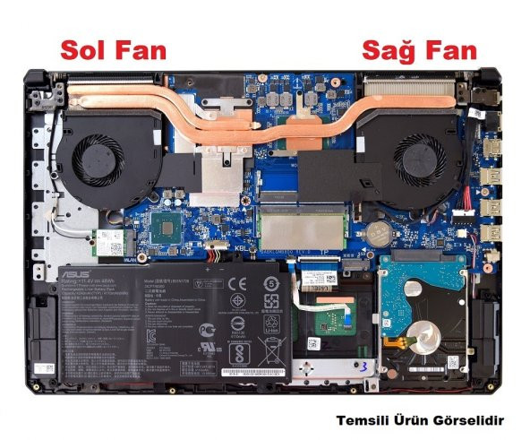 HP OMEN 15-dh1006nt (132Z0EA) işlemci Fanı, CPU Cooling - 3