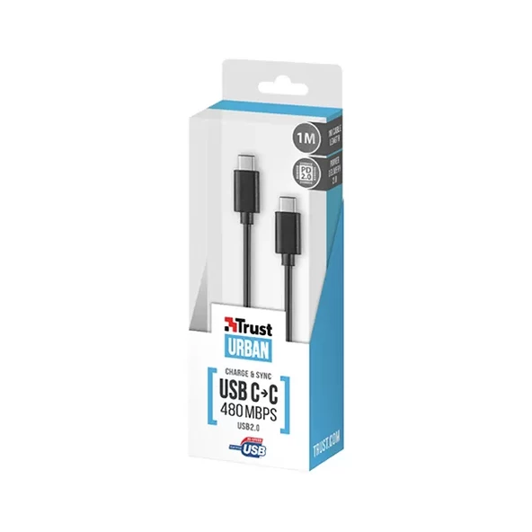 Trust 21176 Usb C To Usb C Kablo 1M Siyah (Usb 2.0) - 4