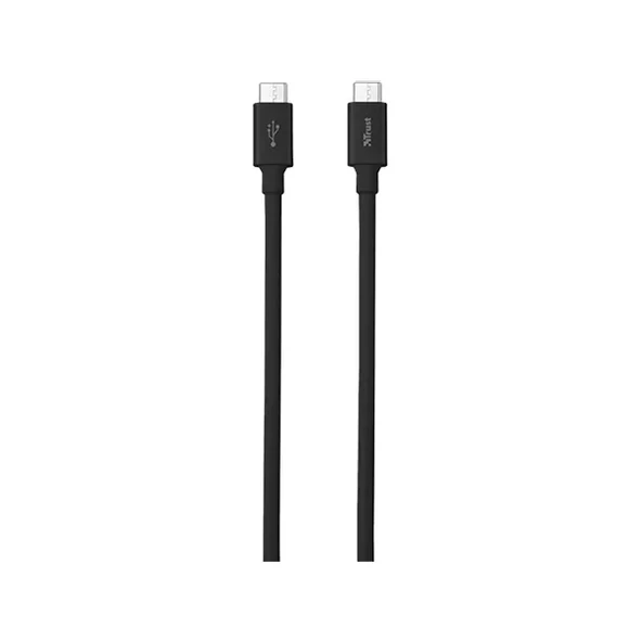 Trust 21176 Usb C To Usb C Kablo 1M Siyah (Usb 2.0)