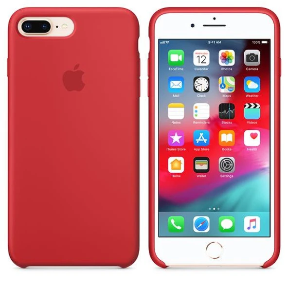 iPhone 7/8 Slikon Kılıf Kırmızı