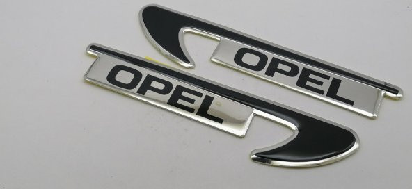 Opel Logo Meriva Omega Yan Çamurluk Venti 3M 3D Pleksi Alüminyum