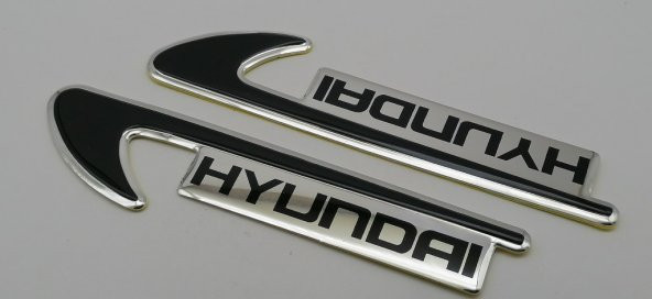 Hyundai Logo Sonata Atos Yan Çamurluk Venti 3M 3D Pleksi Alüminyu