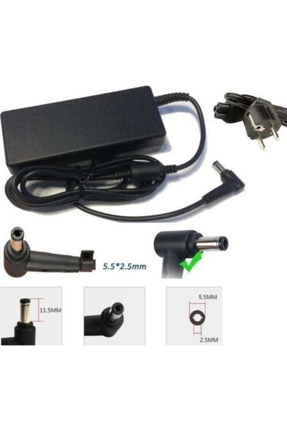 TOSHIBA SATELLITE A500-19W Standart Uç Laptop  Adaptörü