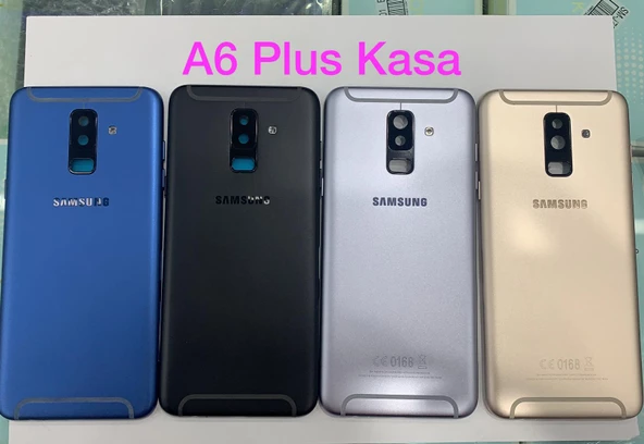 Samsung Galaxy A6 Plus Logolu Kasa Kapak - Yan Tuşlar Dahil A605