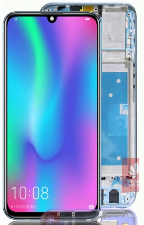 Honor 10 Lite Ful Çıtalı Lcd Ekran Dokunmatik HRY-LX1 MAVİ - 7