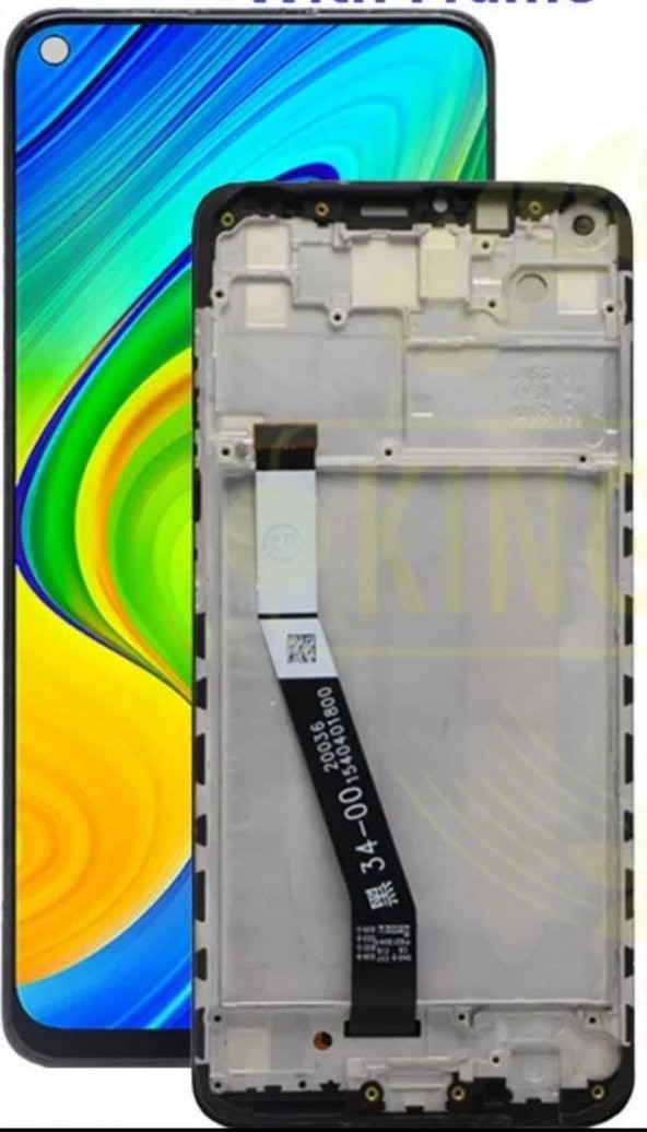 Xiaomi Redmi Note 9 Full Çıtalı Lcd Ekran Dokunmatik SÜPER KALİTE