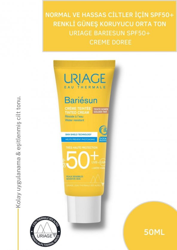 Uriage Bariesun Golden Tinted Cream Spf 50+ 50 ml Güneş Kremi