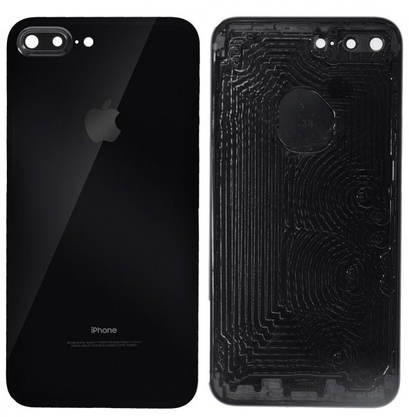 Apple Iphone 7 Plus Jet Black Boş Kasa Kapak 7G Plus  SÜPER KALİTE - 3