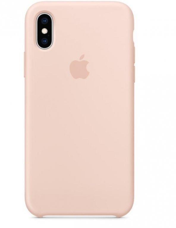 iPhone XR için Silikon Kılıf - Kum Pembe