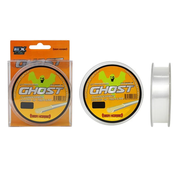 Sea Horse Ghost 150m Hayalet Misina Fluorocarbon Coated Şeffaf - 2