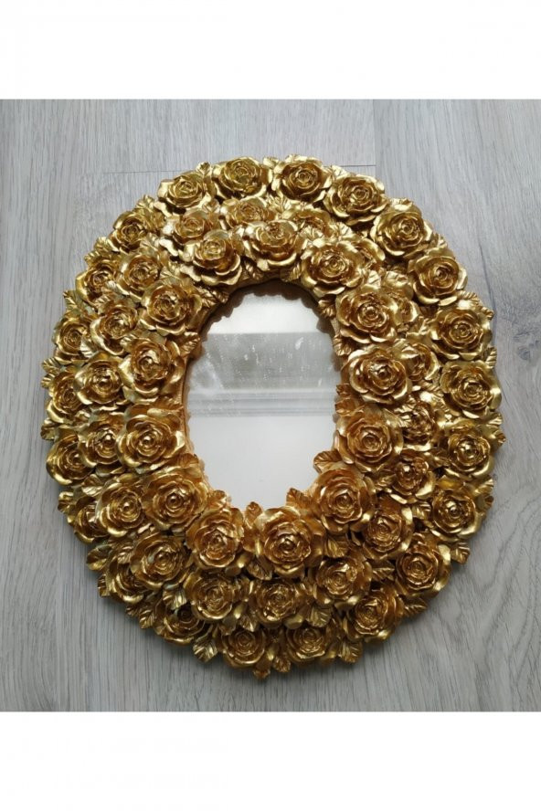 Üçlü Gold Dekoratif Ayna Seti