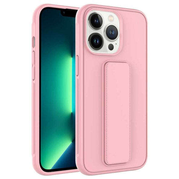 Apple iPhone 14 Pro Max Kılıf Qstand Katlanabilir Standlı Kılıf - 2