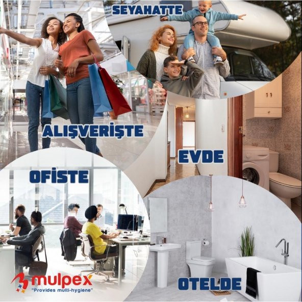 Mulpex Hijyenik Klozet Kapak Örtüsü 3 Pkt. : 750 Adet (100 Selüloz) - 6