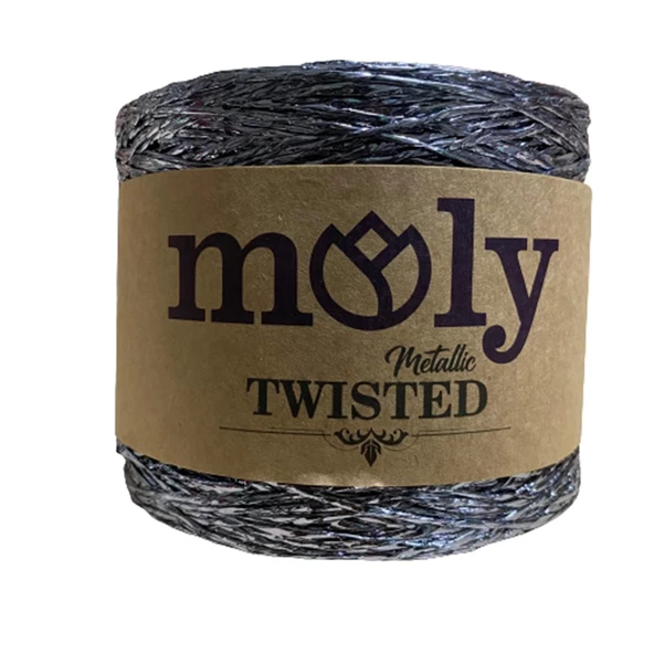 Moly Twisted Metalik Kağıt İp Hasır Çanta Runner Şapka Amerikan Servis 250gr - 12