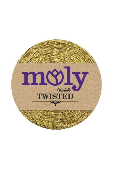Moly Twisted Metalik Kağıt İp Hasır Çanta Runner Şapka Amerikan Servis 250gr - 4