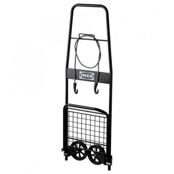 Alışveriş-Yük Arabası,Siyah 45X94 Cm IKEA Metal Alışveriş Arabası Maks. Yük: 30 kg. - 2