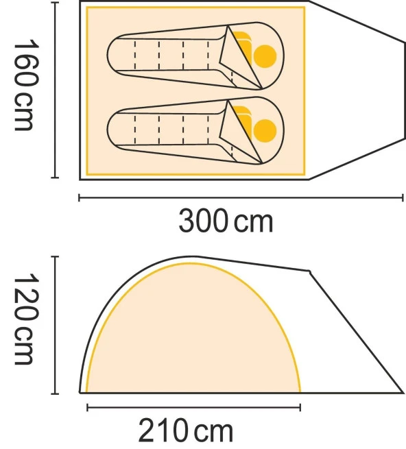 Regatta Kivu 2 v3 Çadır-HAKİ - 2