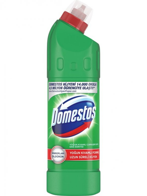 Domestos Çamaşır Suyu Yoğun Kıvamlı Maksimum Hijyen Dağ Esintisi 750 ML X 20 Adet