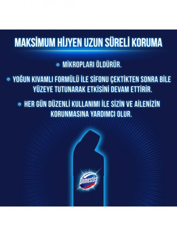 Domestos Çamaşır Suyu Yoğun Kıvamlı Maksimum Hijyen Dağ Esintisi 750 ML X 4 Adet - 5
