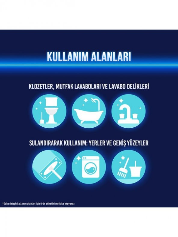 Domestos Çamaşır Suyu Yoğun Kıvamlı Maksimum Hijyen Dağ Esintisi 750 ML X 2 Adet - 7