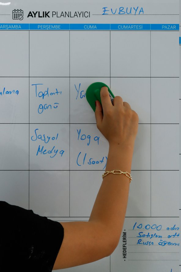 Aylık Planlayıcıolg (özel baskı )- Yapışkansız Tutunan Akıllı Kağıt - Resim 2