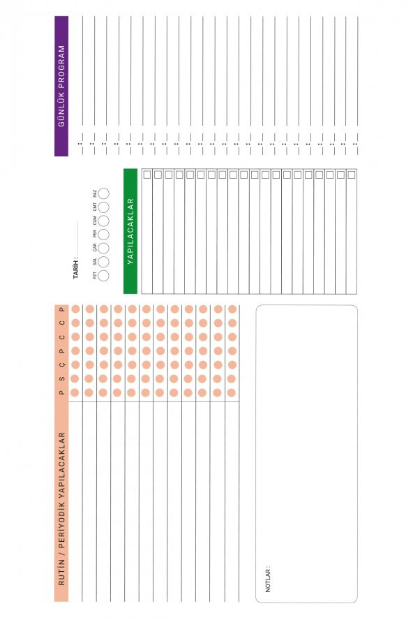 Günlük Planlayıcı olg (özel baskı) - Yapışkansız Tutunan Akıllı Kağıt - Resim 6