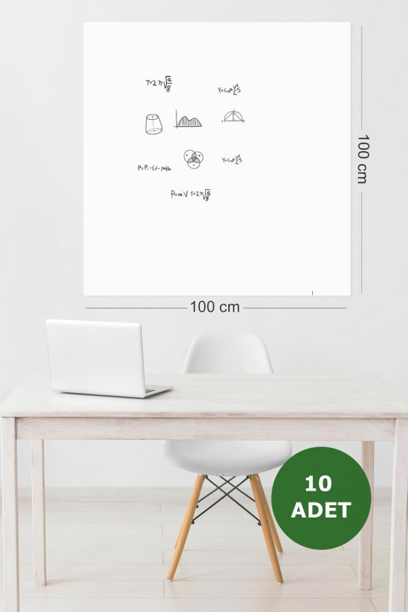 10 Adet 100 x 100 Beyaz - Yapışkansız Akıllı Kağıt ürün görseli 1