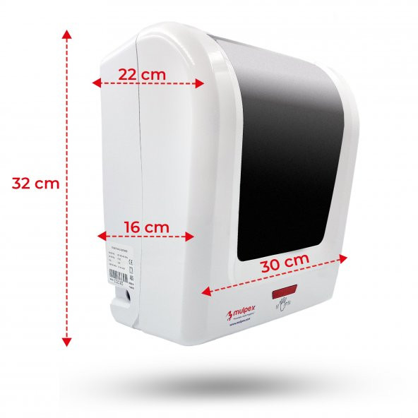 Mulpex Sensörlü Fotoselli Otomatik Kağıt Havlu Makinesi 21 Cm. Beyaz - 2