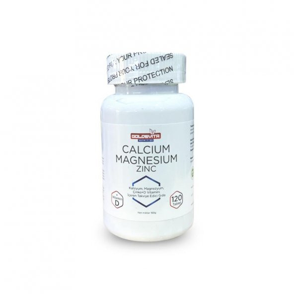Goldevita Nutrition Calcium Magnesium Zinc Vitamin D 120 Tablet