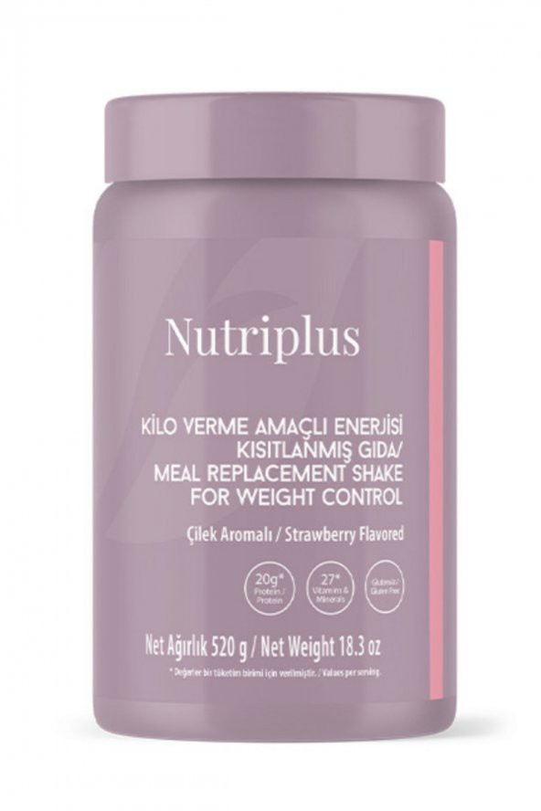 Farmasi Nutriplus Shake Çilek Aromalı 520 Gr - 1