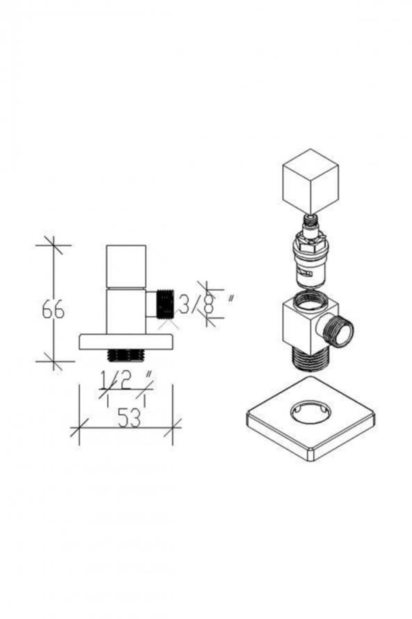QUADRO ARA TAHARET MUSLUĞU 69310 2Lİ PAKET - 2