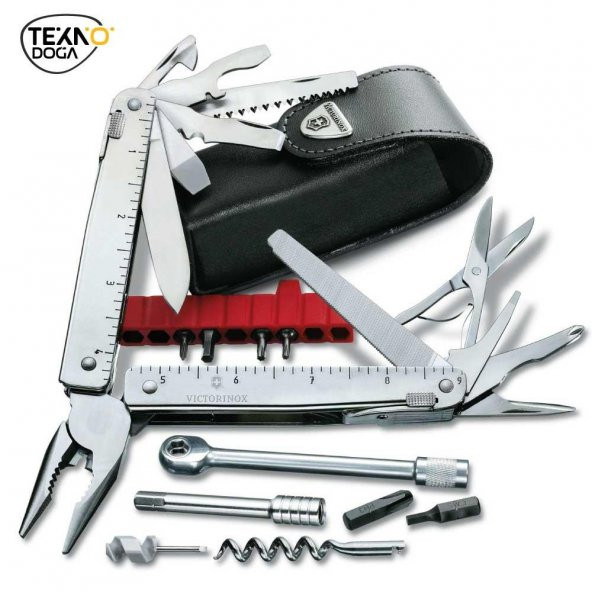 Victorinox SwissTool X Plus Penseli Çakı 3.0339.L Deri Kılıflı - 6