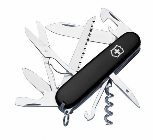 Victorinox Huntsman 1.3713.3 Siyah İsviçre Çakısı 91mm 15F