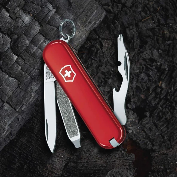 Victorinox Rally 0.6163 Kırmızı İsviçre Çakısı 58mm 9F - 8