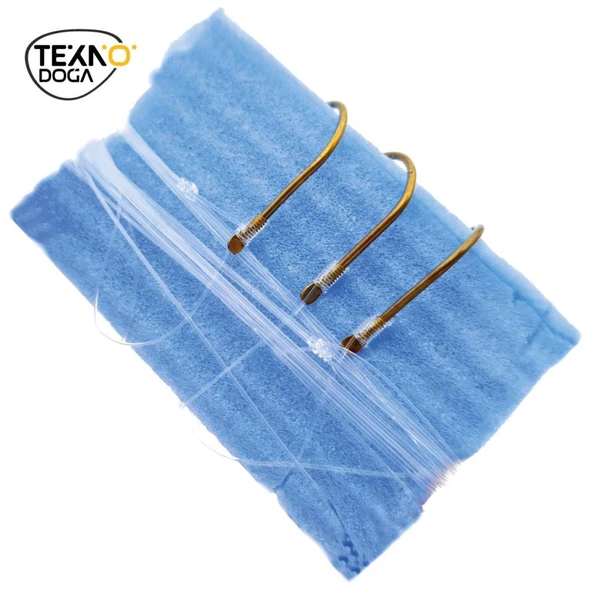 TAMSET 3 İğneli Çupra Mercan Olta Takımı Çipura İğne No:1/0 - 2