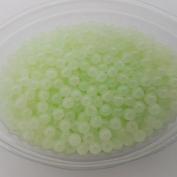 TAMSET 4mm 45g Fosforlu Boncuk Yuvarlak Glow Olta Boncuğu