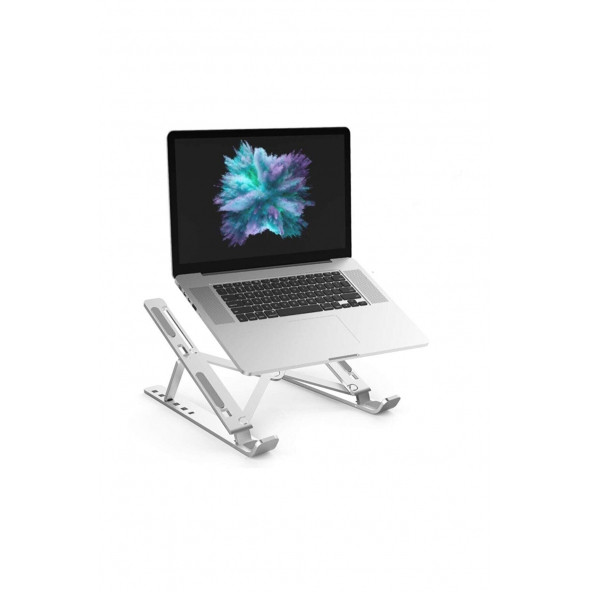Macbook Laptop Bilgisayar Standı Notebook Özel Yükseltici Stand Tablet Tutucu Ayarlı Metal metal stand